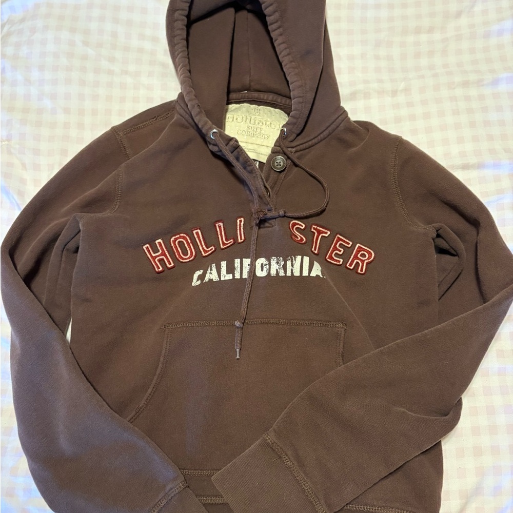 Y2K Hollister Brown Hoodie